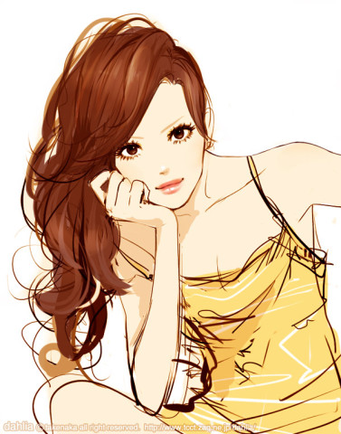 curly hair by tknk