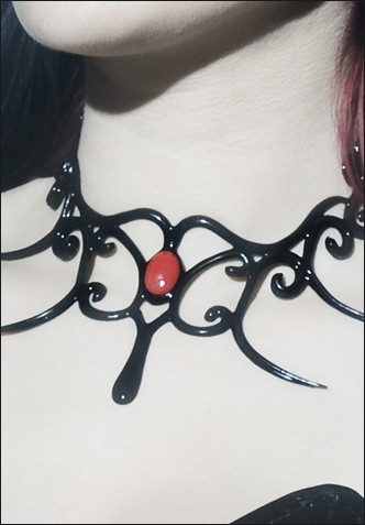 Collier Latex 04 Bdsm