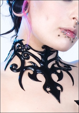 Collier Latex 08 Bdsm