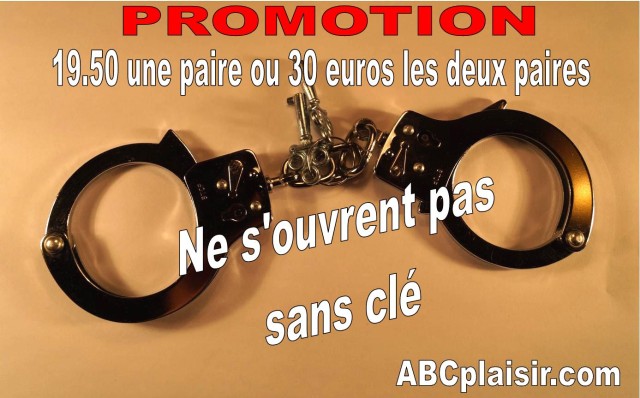 Menottes acier promotion