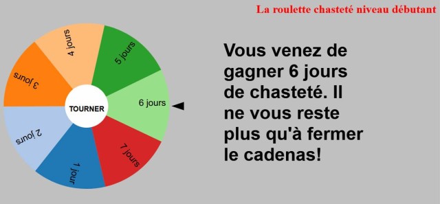 La roulette chasteté débutant 2