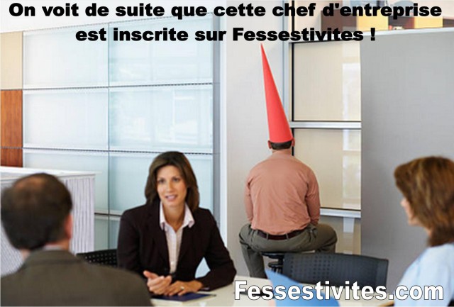 Femme dominante chef d'entreprise