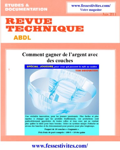 Revue technique ABDL nurse diaper couche