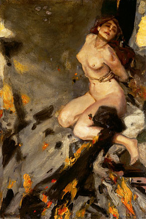 Albert von Keller - Hollenfahrt (Descent to the Hell), 1912