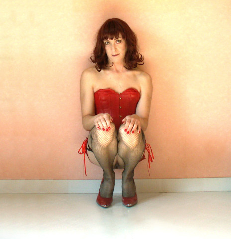pute en vinyle rouge 16