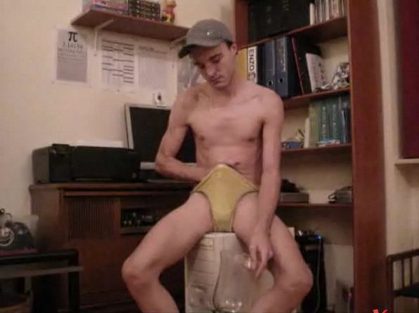 Pissing and Cumming in a glass by RainbowRimbaud (12)