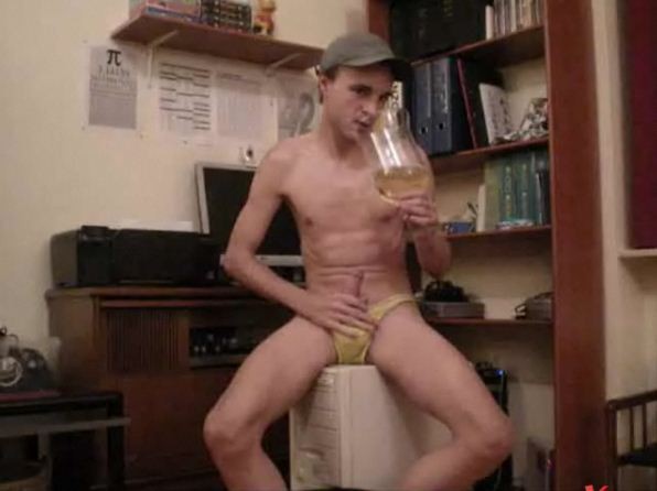 Pissing and Cumming in a glass by RainbowRimbaud (24)