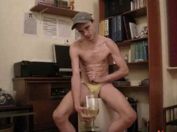 Pissing and Cumming in a glass by RainbowRimbaud (34)