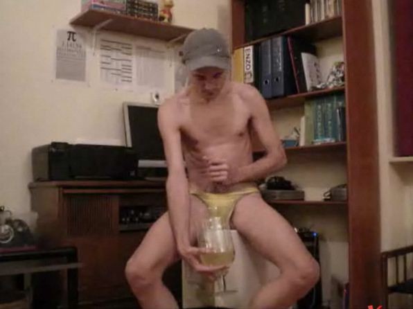 Pissing and Cumming in a glass by RainbowRimbaud (37)