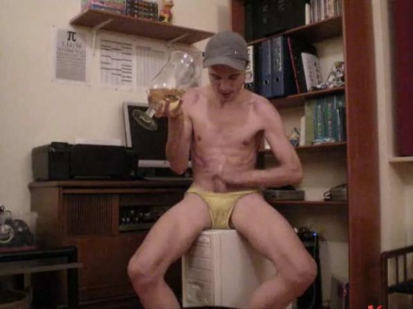 Pissing and Cumming in a glass by RainbowRimbaud (46)