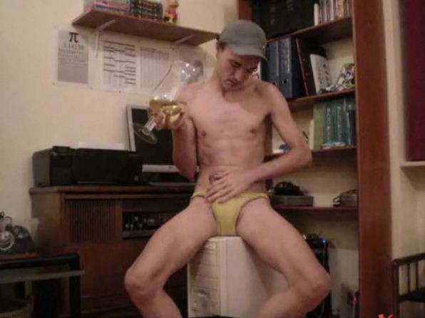 Pissing and Cumming in a glass by RainbowRimbaud (48)