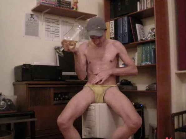 Pissing and Cumming in a glass by RainbowRimbaud (55)
