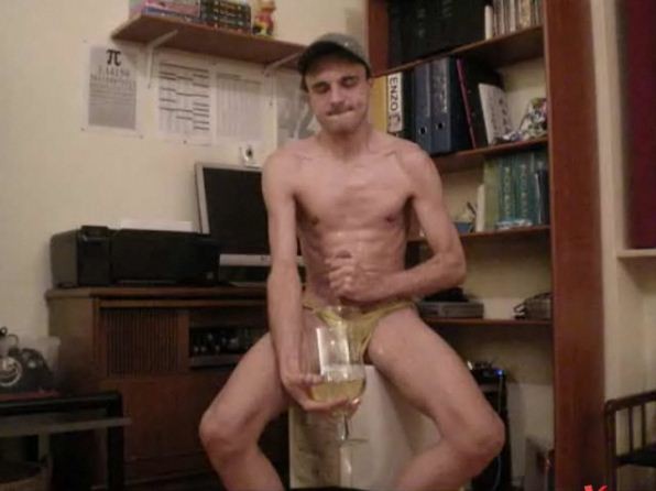 Pissing and Cumming in a glass by RainbowRimbaud (60)