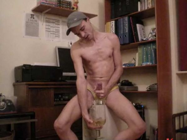 Pissing and Cumming in a glass by RainbowRimbaud (67)