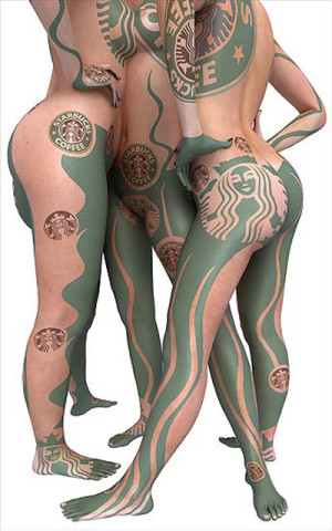 kim-joon-body-art-starbucks-coffee