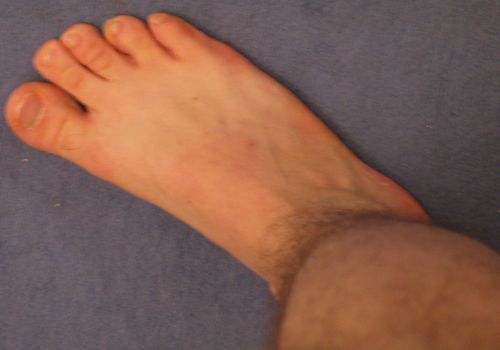 un pied que j'ai leché