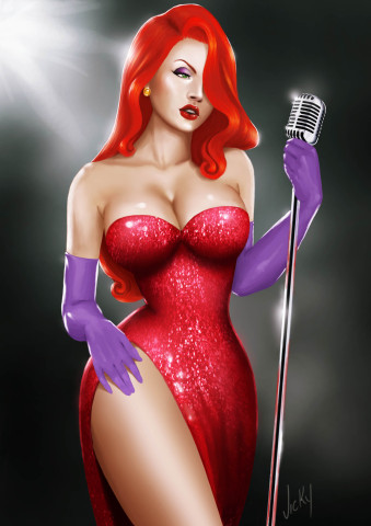 jessica rabbit by vickyinu-d6fsufl