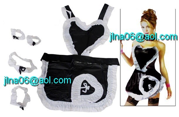 100277 Costume de soubrette PVC  à 15,00€