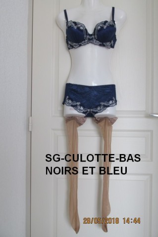 SG-CULOTTE-BAS NOIR ET BLEU