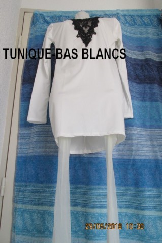 TUNIQUE-BAS BLANC