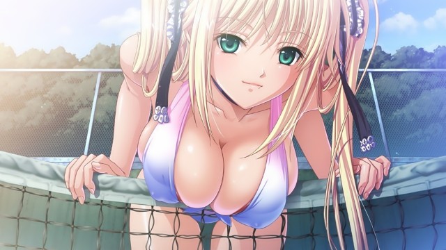 anime girls soft shading anime game cg twintails visual nov