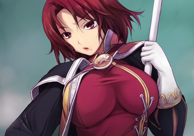 hildegarde anime girls hilda red eyes redheads soul calibur