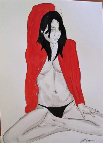 chemise rouge