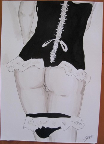 corset dentelle
