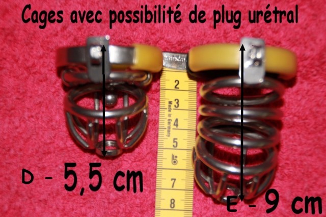 05 - Cage Métal + Possibilité pose plug urétral -.-