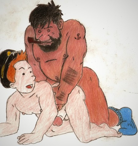 Tintin et Haddock