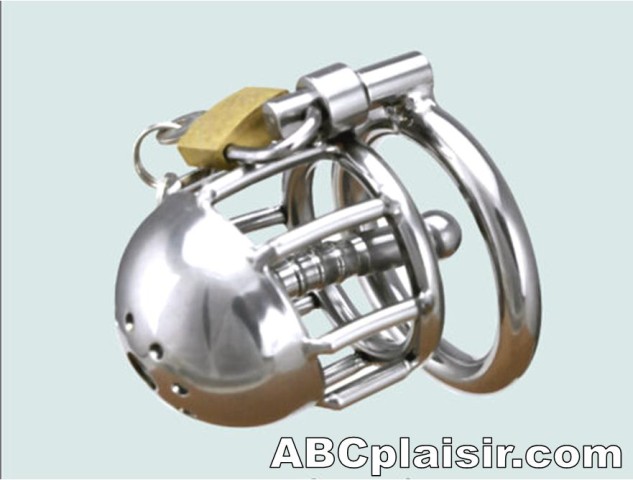 Cage chasteté courte plug uretre