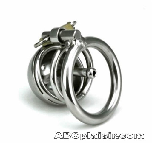 La mini cage de chasteté avec plug d'urètre 2