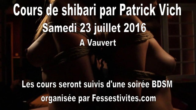 Cours de shibari par Patrick Vich