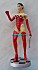100172 Statuette Domina vêtue de rouge à 40,00€