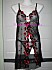 Ensemble 90060 string avec nuisette ouverte noir recto