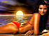 ZZ  Ali Landry Celebrity Female Red String Bikini Total Sun